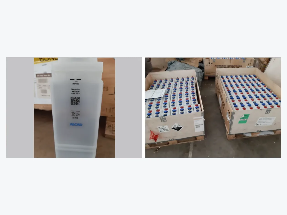 Alcad XHP130 nickel cadmium battery cells from technical procurement experience for UPS and substation DC systems