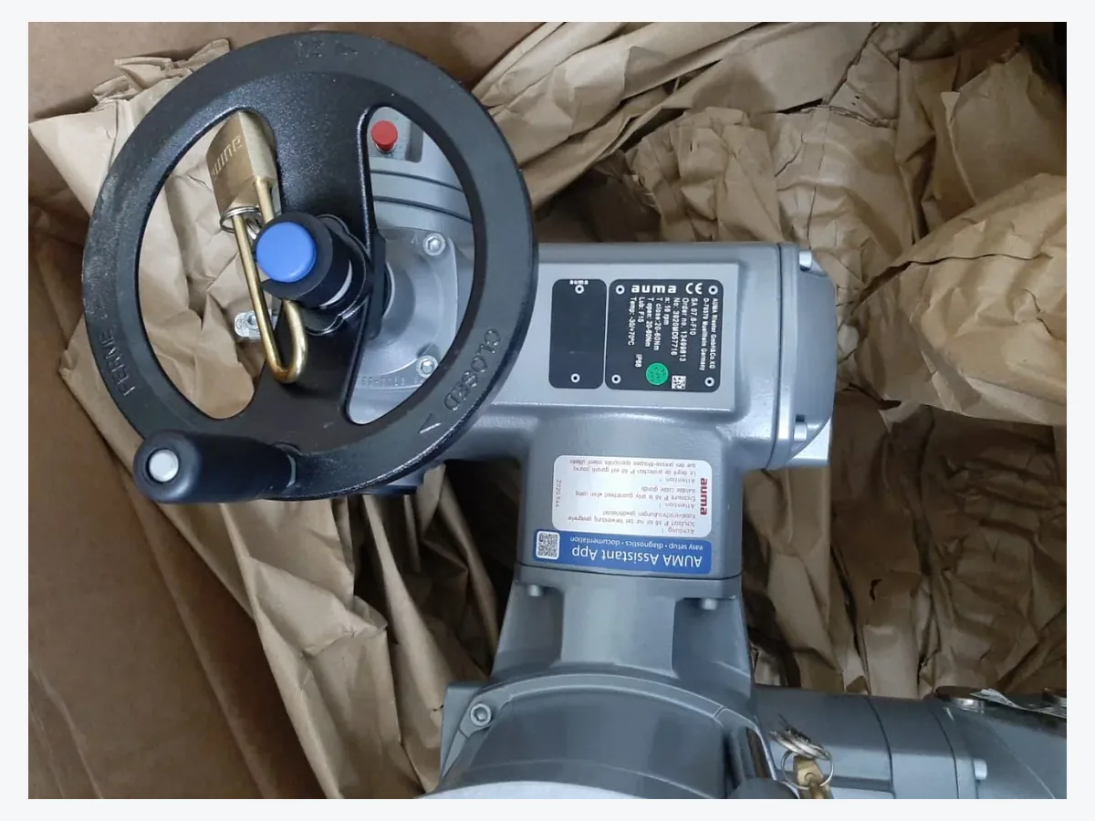 AUMA electric actuator package from technical procurement experience for valve actuation and flow control