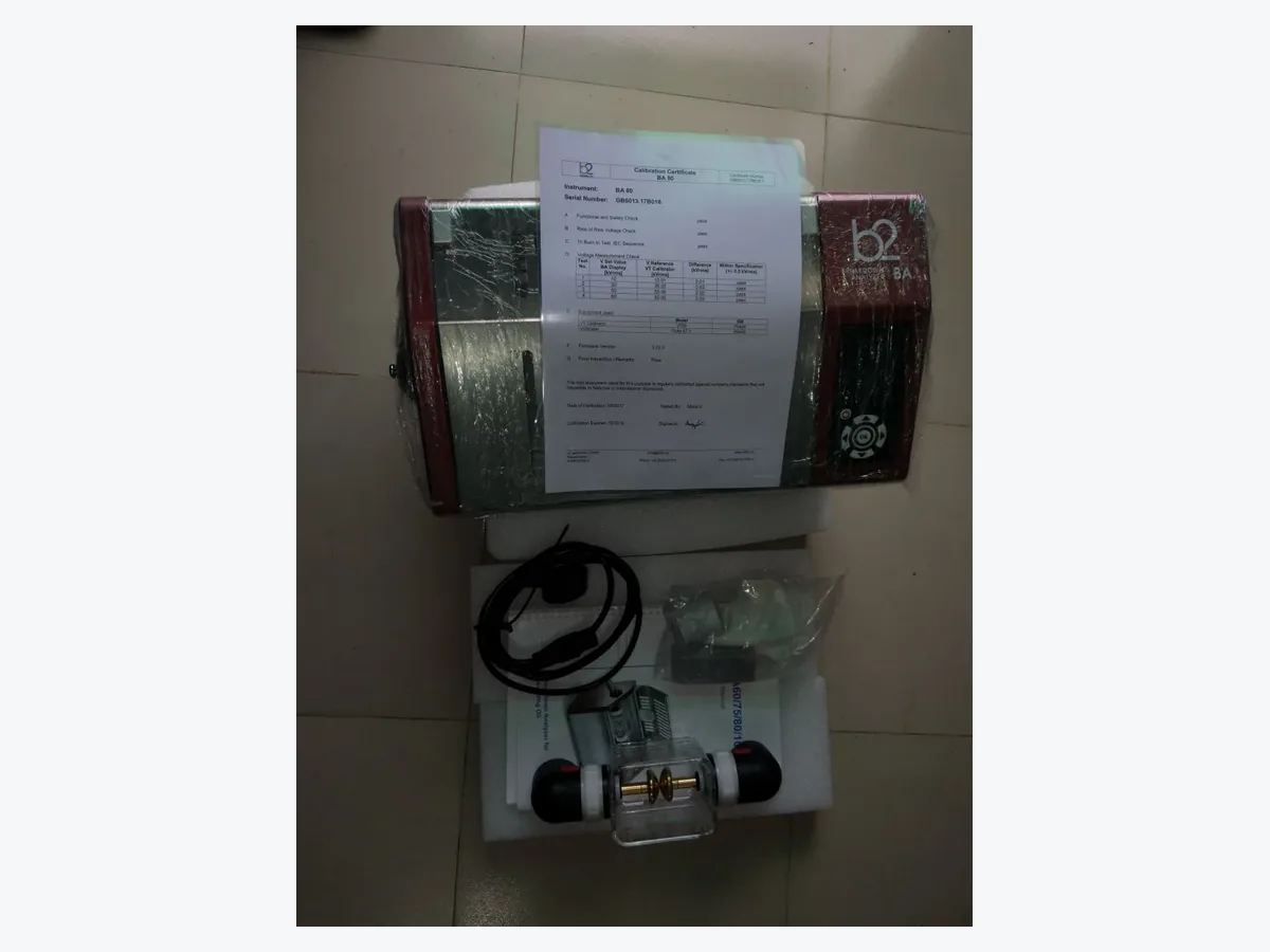 BA80 test instrument with calibration certificate from technical MRO procurement experience