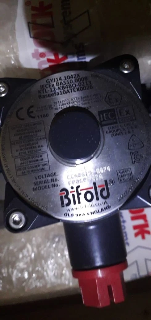 Bifold Type 77 explosion proof solenoid GYJ14.1042X IECEx BAS10.0008
