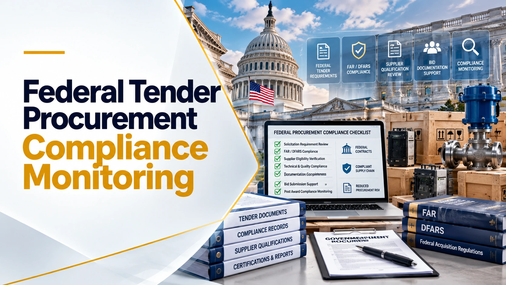 Federal tender procurement compliance and certificate document chain review