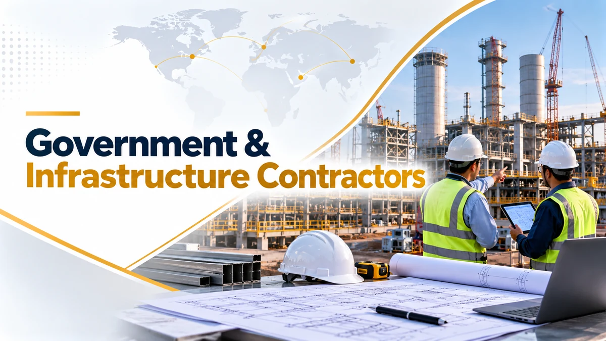 Government and infrastructure contractors managing industrial utility and public project equipment procurement