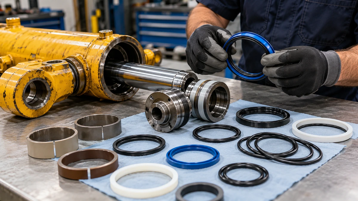 Hydraulic cylinder seal kit identification