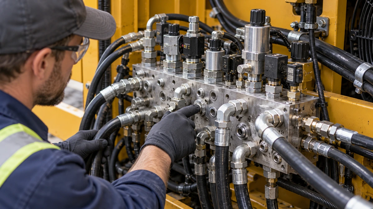 Hydraulic manifold component identification