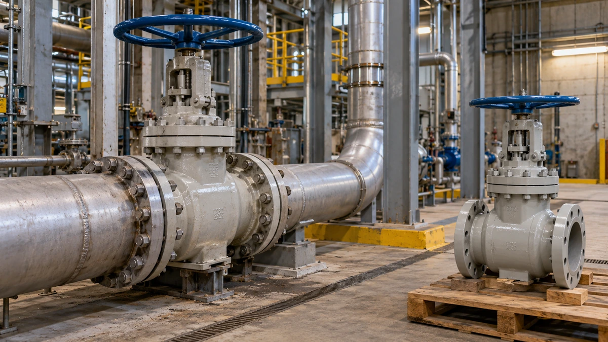Industrial isolation valve replacement identification