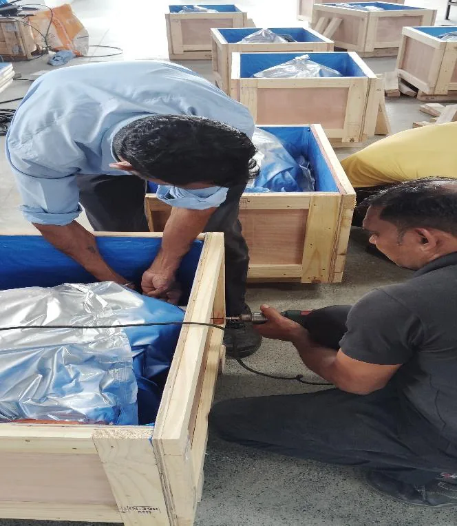 Export packing supervision of industrial control valve shipment