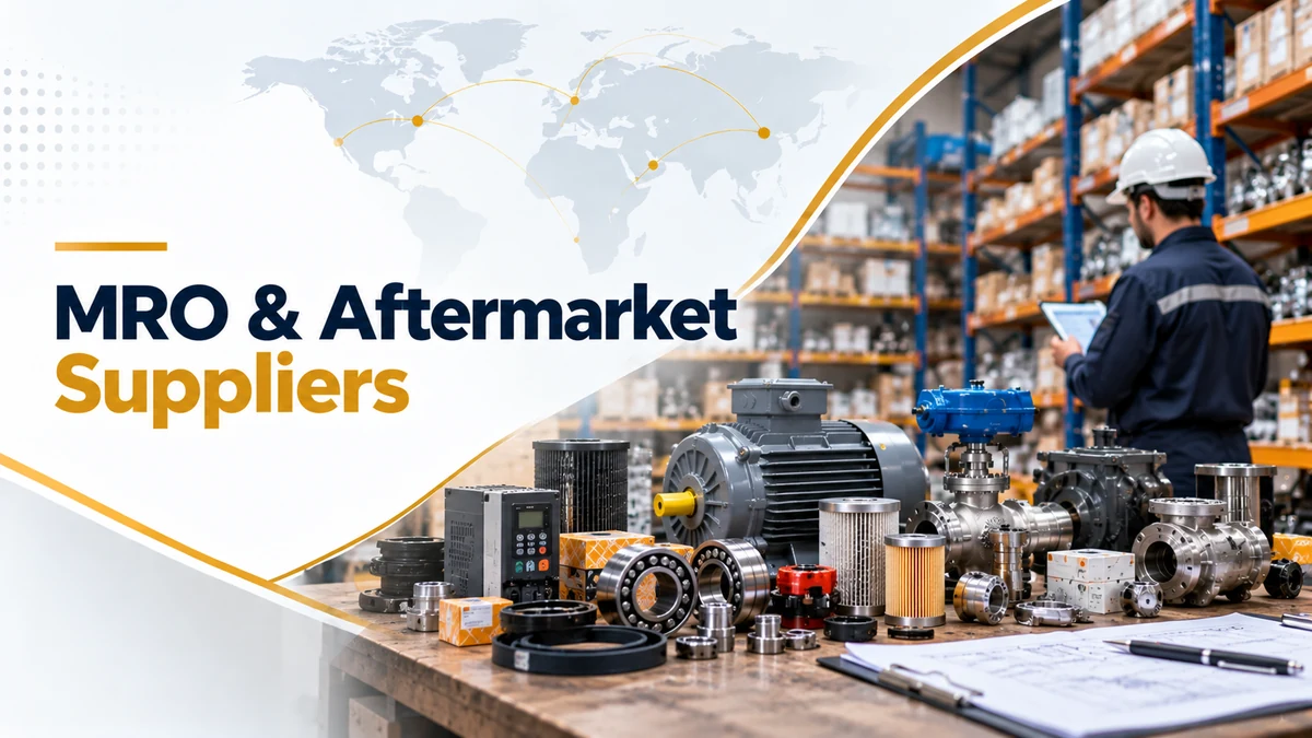 MRO and aftermarket suppliers sourcing industrial spare parts, replacement equipment and legacy components