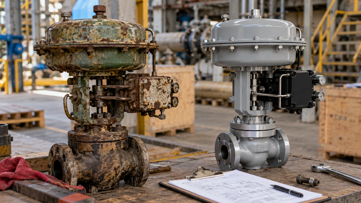 Obsolete valve actuator cross reference replacement