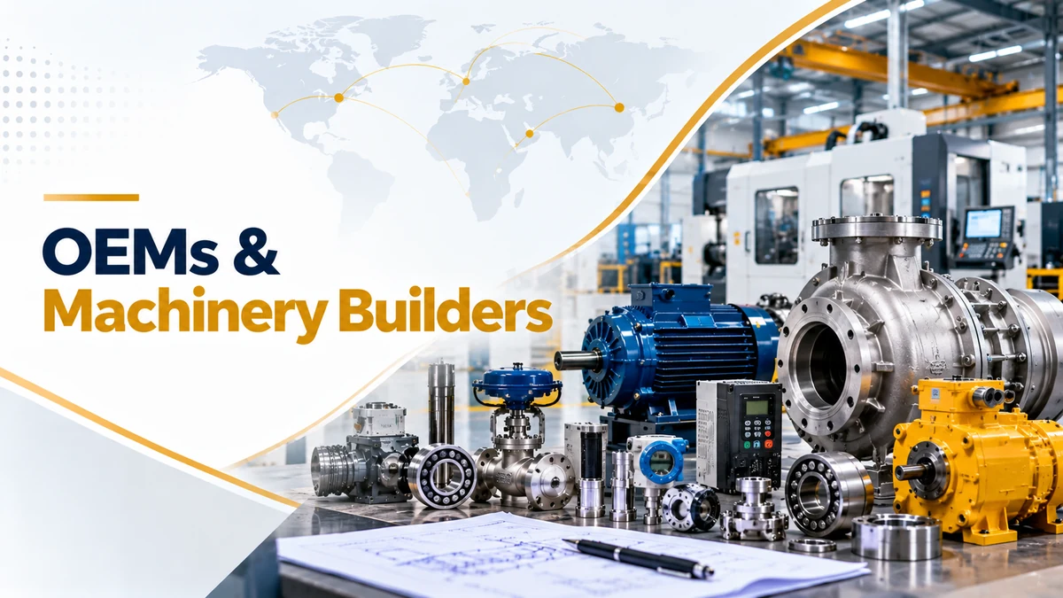 OEMs and machinery builders sourcing engineered components and manufacturing from overseas suppliers