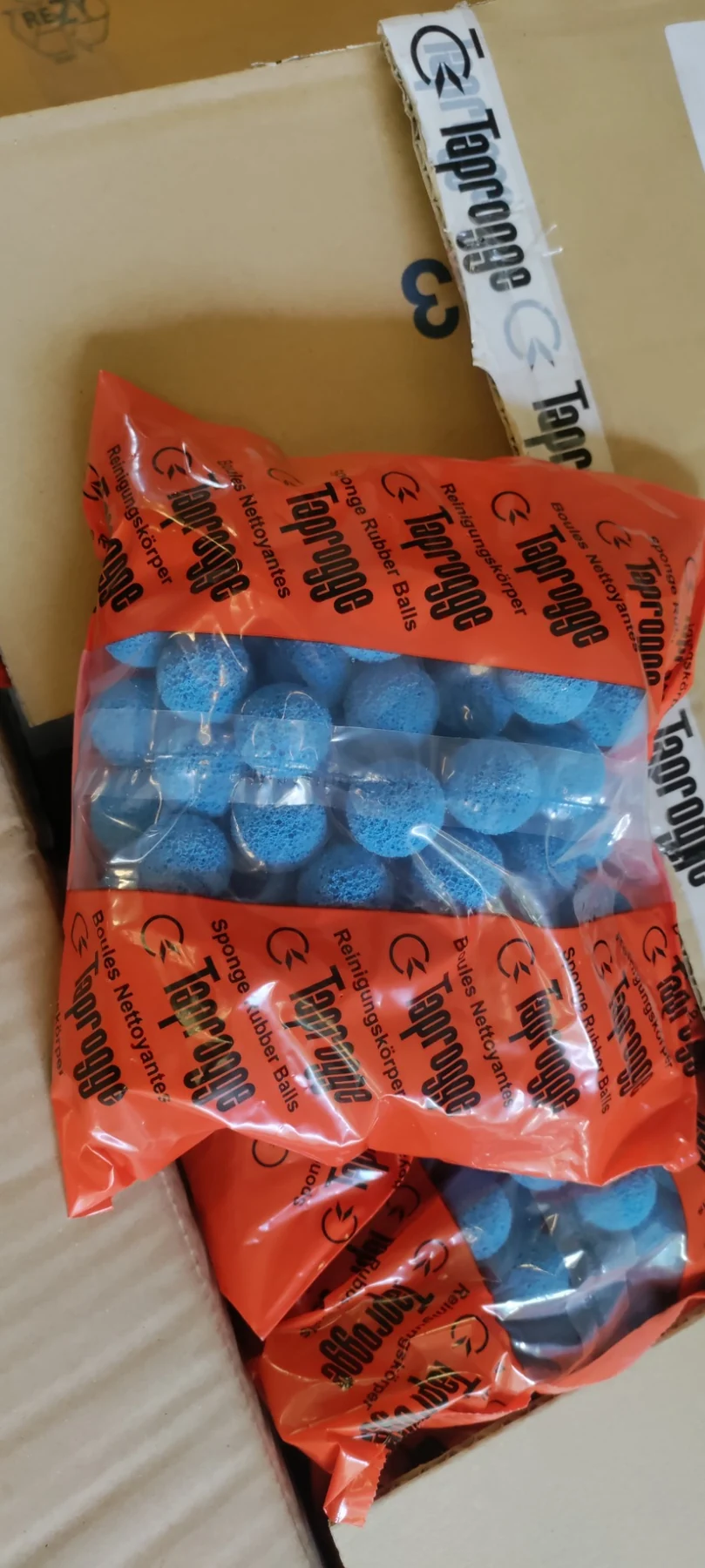 Taprogge condenser tube cleaning sponge rubber balls