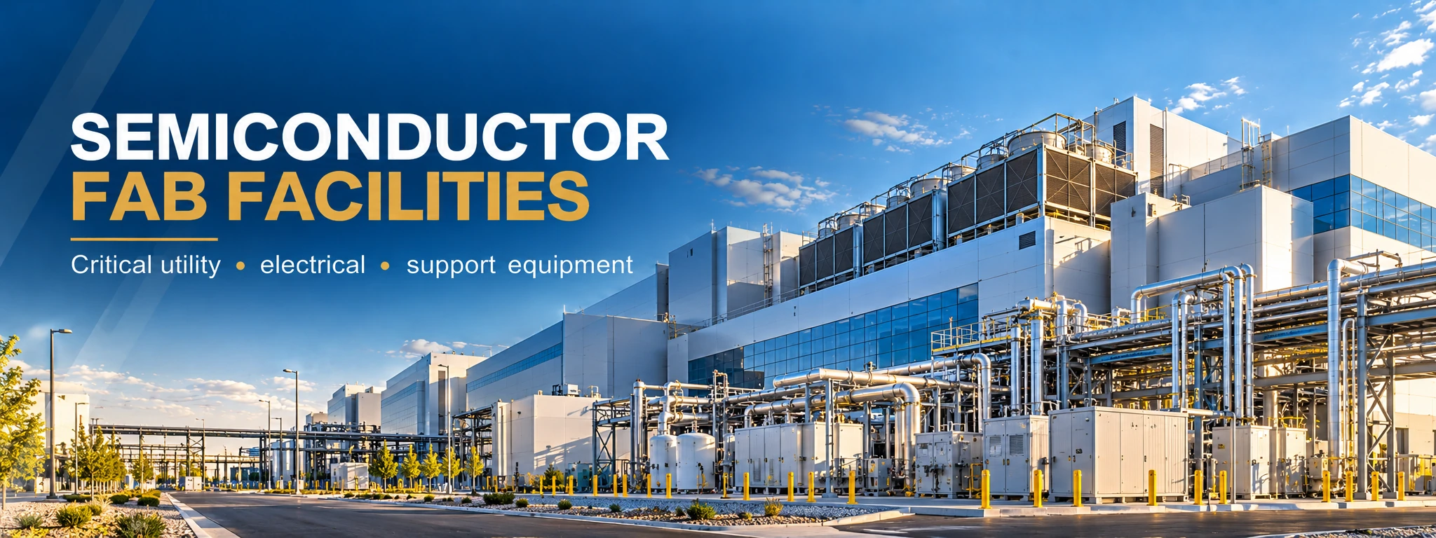 U.S. semiconductor fab facilities equipment procurement for critical utility electrical and support equipment