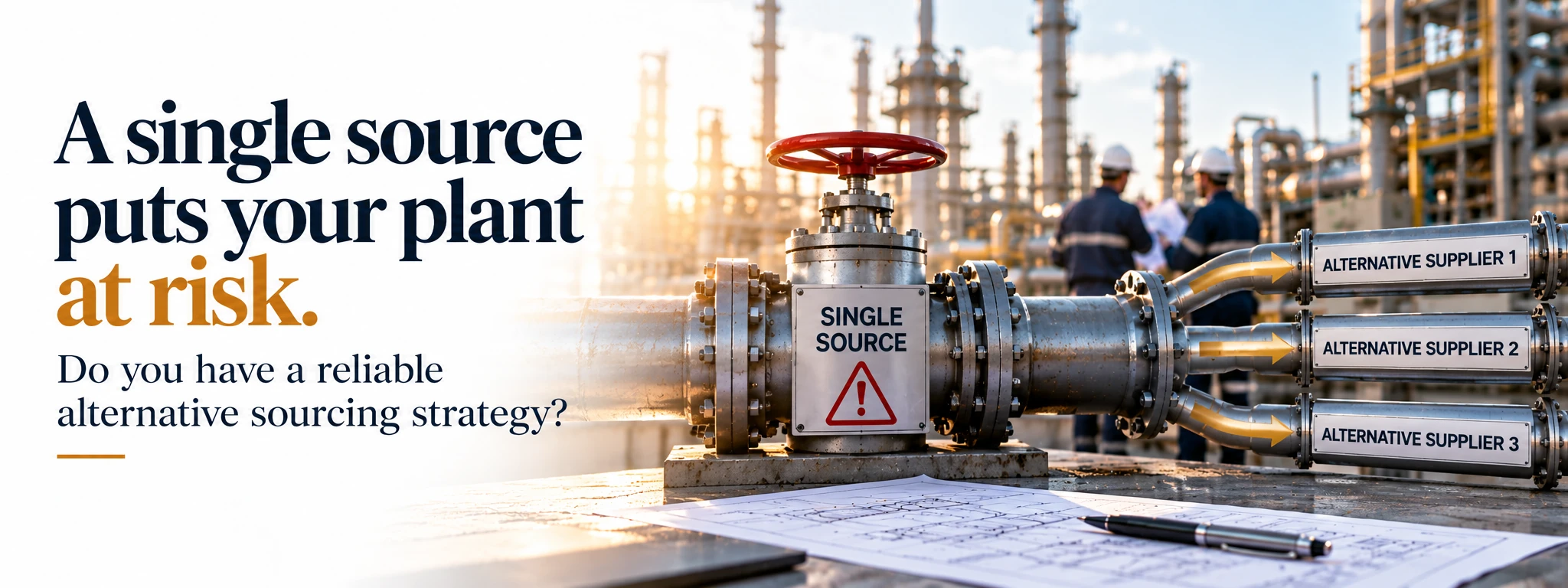 U.S. single source industrial supplier risk and alternative sourcing strategy